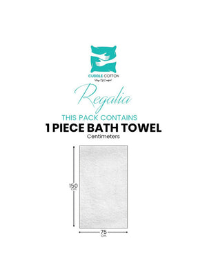 Super soft & Extra absorbant Regalia 600GSM Adult Regular Bath Towel-59x30In