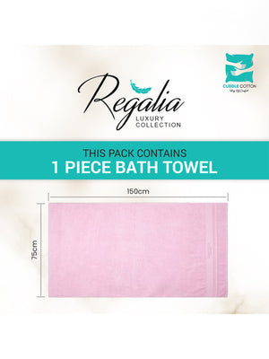 Super soft & Extra absorbant Regalia 600GSM Adult Regular Bath Towel-59x30In