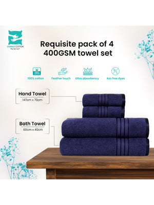 Pack Of 4 Cotton Towel