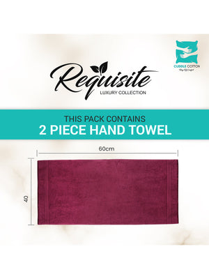 Cuddle Cotton Merlot Red Cotton Hand Towel