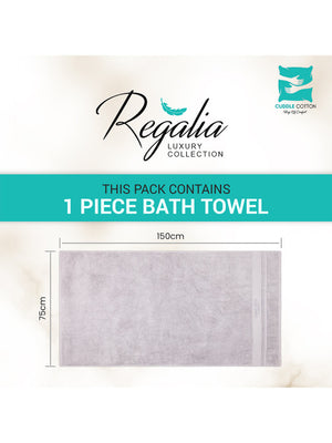 Anti Microable Regalia 600GSM Super Soft Adult Regular Bath Towel-59x30In