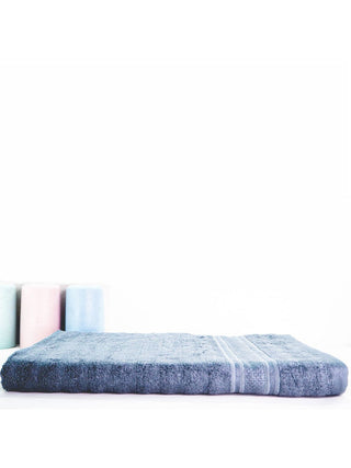 Grey Solid Bamboo 580GSM Super Soft Adult Regular Bath Towel-59x30In