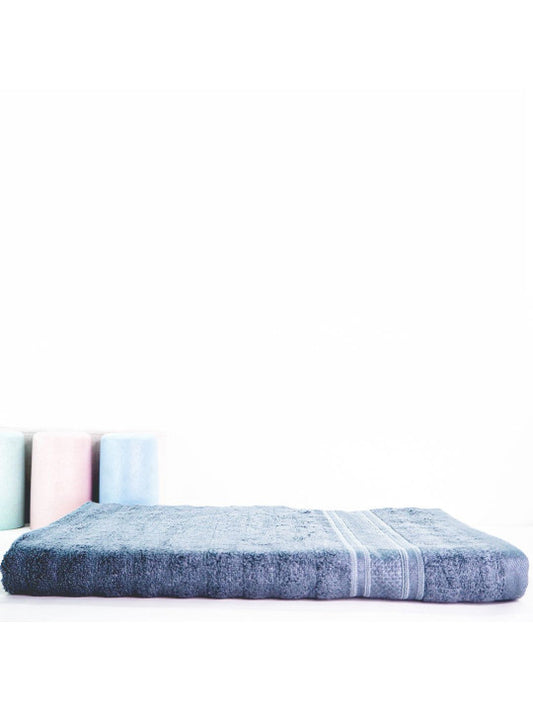 Grey Solid Bamboo 580GSM Super Soft Adult Regular Bath Towel-59x30In
